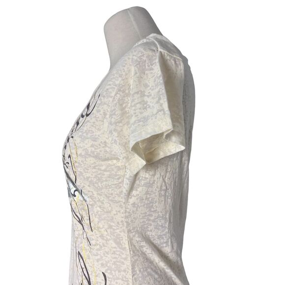 THE WIZARDING WORLD OF HARRY POTTER Ministry Of Magic Cream Burnout Tee Size L - Picture 5 of 9